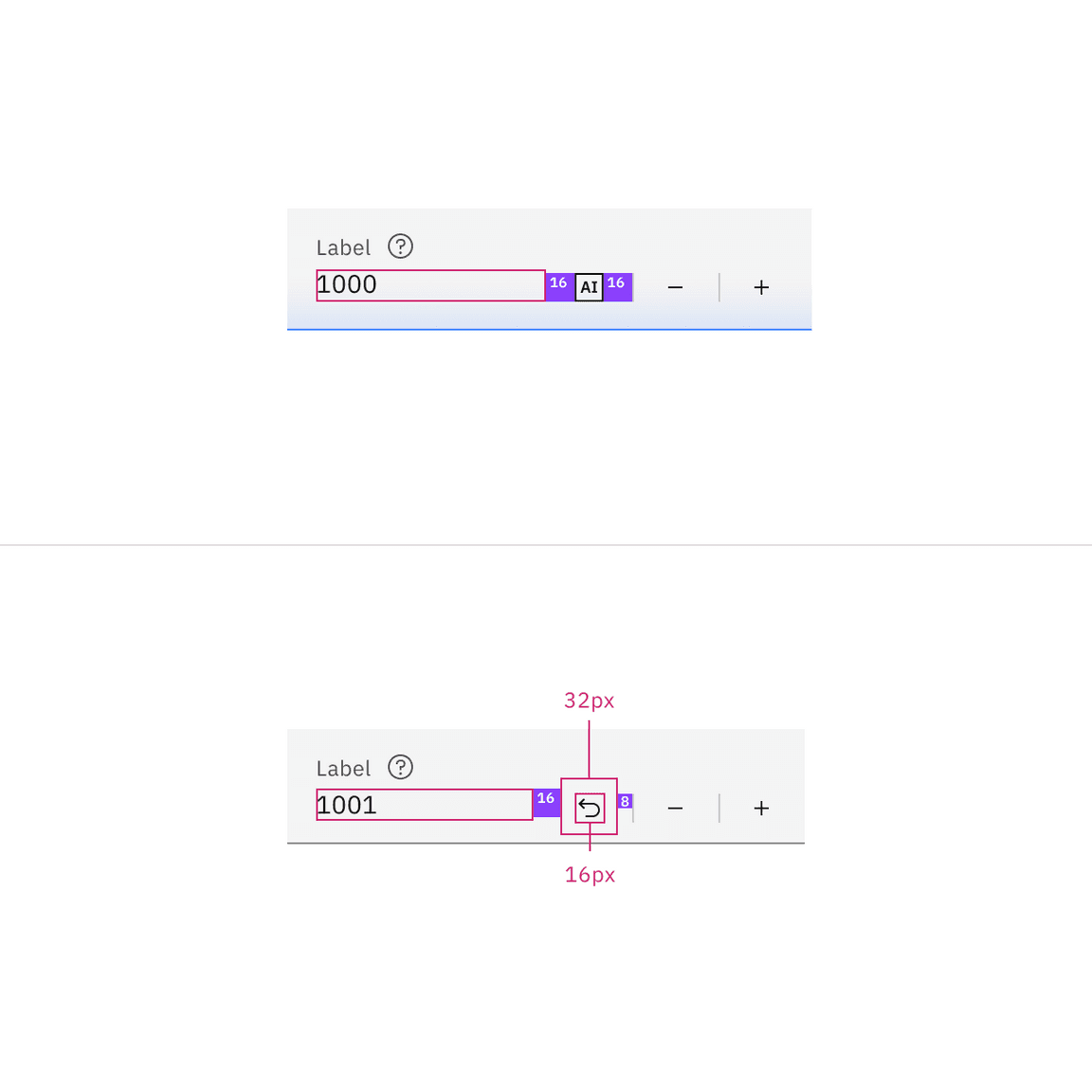 Fluid number input AI example